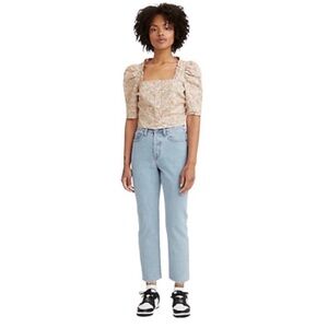 Levi’s NWT wedgie button fly straight leg light wash cotton denim jean size 32